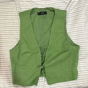 Mango green vest